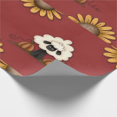 Schapen en bloemen cadeaupapier