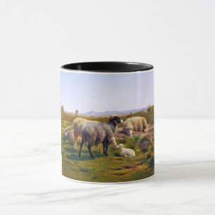 Schapen en een Lam in Natuur (door Rosa Bonheur) Mok