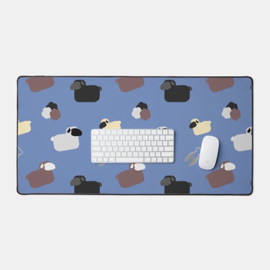 Schapen en scharen bureaumat (Keyboard & Muis)