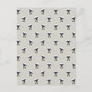 Schapen en wol briefkaart