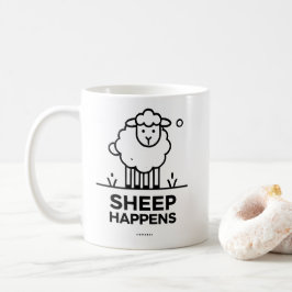 SCHAPEN GEBEUREN Grappig Classic Koffie Mok Gift