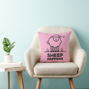SCHAPEN GEBEUREN Grappig Schaap Sierkussen Gift
