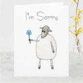 Schapen geven een ventilator, sorry. kaart (Gele Bloem)