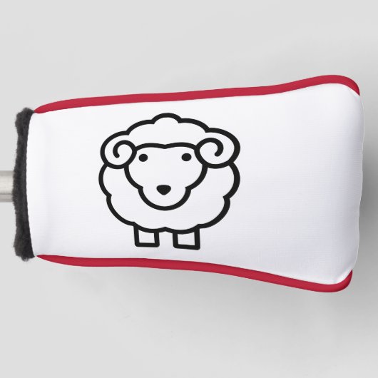 Schapen Golfheadcover (Voorkant)