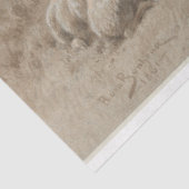 Schapen Grafiet Kunstwerk Decoupage Papier (Detail)