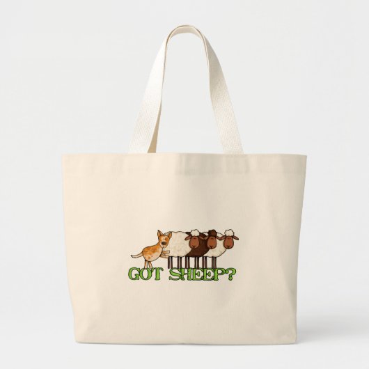 schapen grote tote bag (Voorkant)