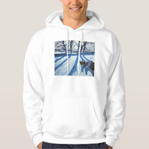 Schapen in de sneeuw van Derbyshire Hoodie