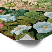 Schapen in Meadow Schilderen Poster (Hoek)