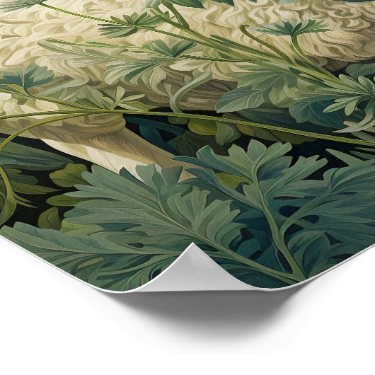 Schapen in Meadow Schilderen Poster (Hoek)