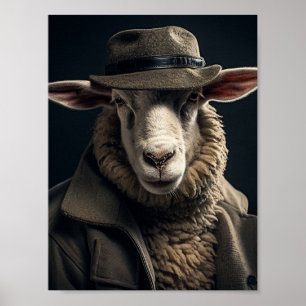 Schapen in menselijke kleren poster