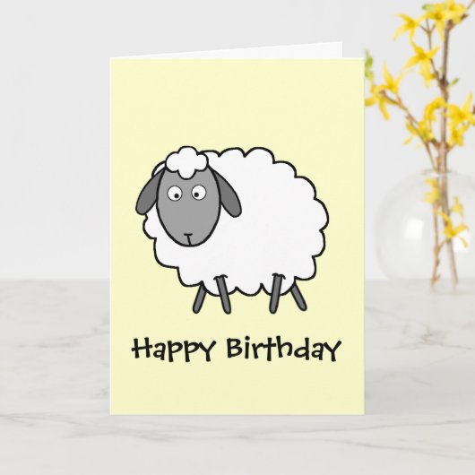 Schapen Kaart (Gele Bloem)