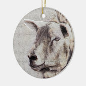 SCHAPEN KERAMISCH ORNAMENT (Links)