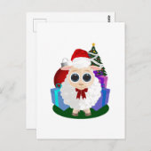 Schapen - Kerstmis Briefkaart (Voorkant / Achterkant)
