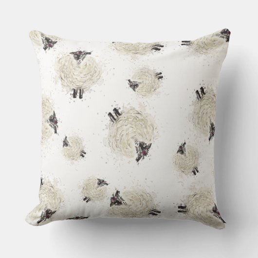  schapen kussen (Voorkant)