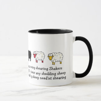 Schapen, Lamb Shear tounge-twister gedicht cartoon Mok