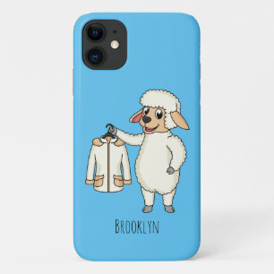 Schapen met een jasje cartoon iPhone 11 hoesje