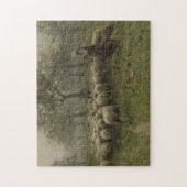 Schapen met een kudde schapen, Anton Mauve Legpuzzel (Verticaal)