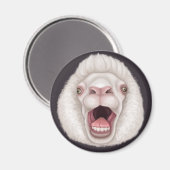 Schapen met verse uitwerpselen magneet (Voorkant / Achterkant)