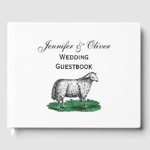 schapen Ooien landbouwhuisdieren Tekening C Gastenboek