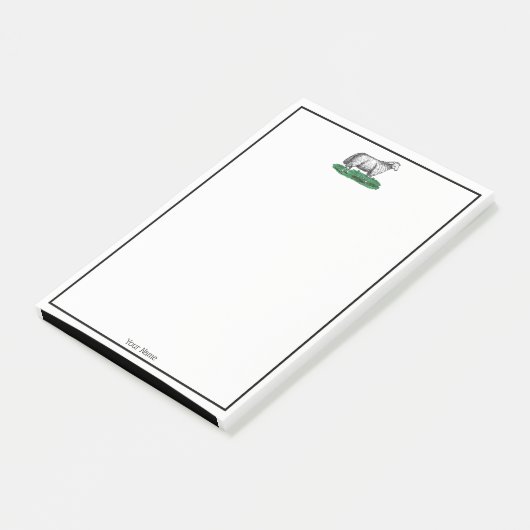 schapen Ooien landbouwhuisdieren Tekening C Post-it® Notes (Schuin)