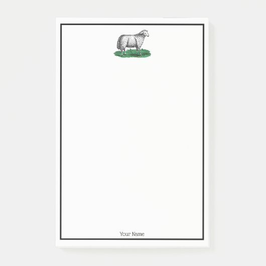  schapen Ooien landbouwhuisdieren Tekening C Post-it® Notes (Voorkant)