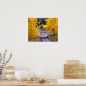 Schapen op Country Road Poster (Keuken)