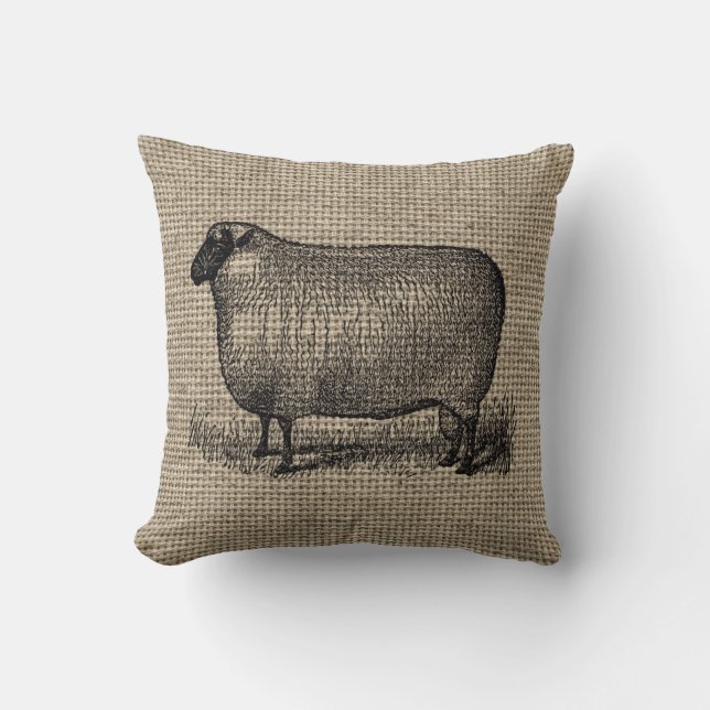  schapen op schoot kussen (Voorkant)