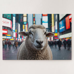 Schapen op Times Square Legpuzzel