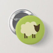 Schapen Ronde Button 5,7 Cm (Voorkant /achterkant)