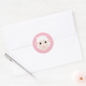 Schapen Ronde Sticker (Envelop)