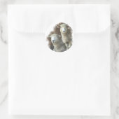 Schapen Ronde Sticker (Tas)