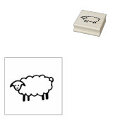 Schapen rubberen stempel, boerderijen rubberen ste 	rubberstempel (Gestempeld)