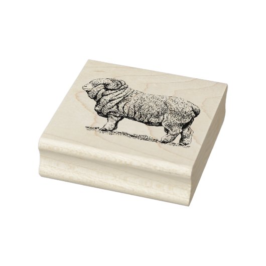  schapen 	rubberstempel (Stempel)