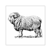  schapen 	rubberstempel (Afrduk)