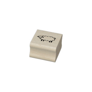 Schapen rubberstempel, boerderijen rubberstempel, rubberstempel