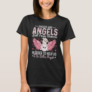 Schapen   Schapen Zijn Engelen Die uit de Hemel Wo T-shirt