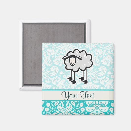 Schapen; Schattig Magneet (Voorkant / Achterkant)