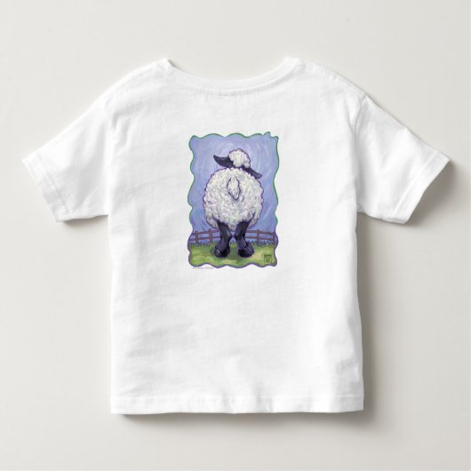 Schapen T-Hemden Kinder Shirts (Achterkant)