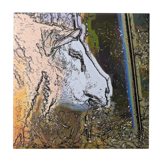 SCHAPEN TEGELTJE (Voorkant)