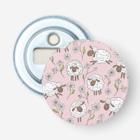 Schapen tellen op katoenen snoep roze