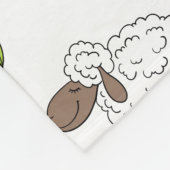 Schapen tellen op wit fleece deken (Hoek)