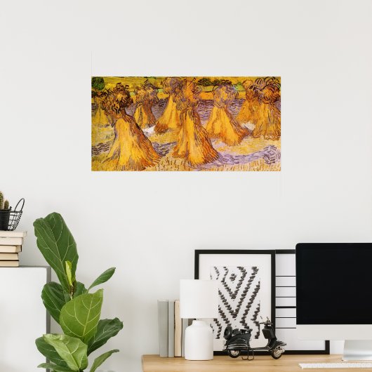 Schapen van Wheat door Vincent van Gogh Poster (Thuiskantoor)