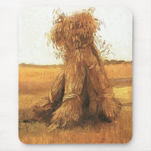 Schapen van Wheat in a Field, van Gogh Muismat (Voorkant)