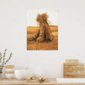 Schapen van Wheat in a Field, van Gogh Poster (Keuken)