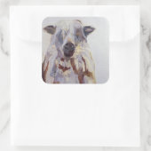 Schapen Vierkante Sticker (Tas)