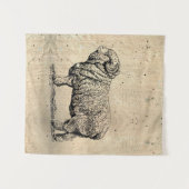 schapen wandkleed (Voorkant (horizontaal))