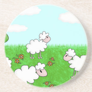 Schapen Zandsteen Onderzetter