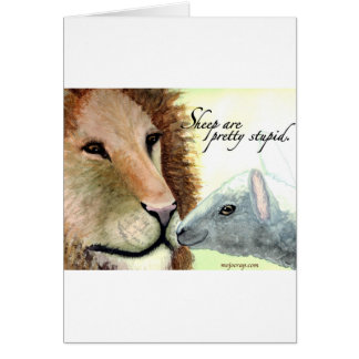 Schapen zijn  stomkop.