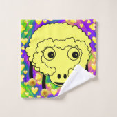 Schapengele harten Was handpalen handdoekjes Bad Handdoek (Wasdoekje)