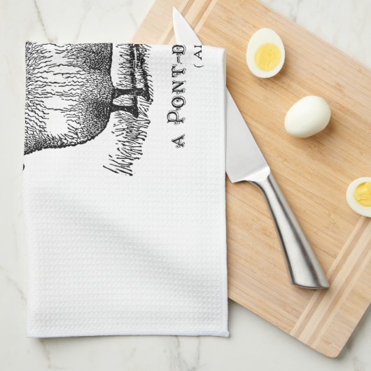 schapenhouderij in Frankrijk Theedoek (Quarter Fold)